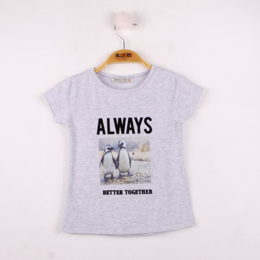 Toontoy  Kız Çocuk T-Shirt Always Baskı