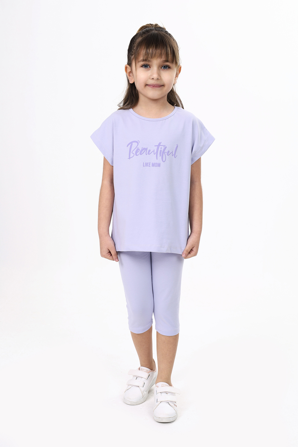 Toontoy Kız Çocuk Beautıful Baskılı Kaprili Takım