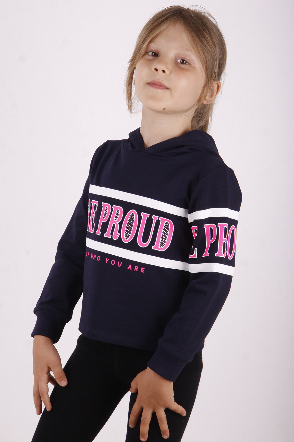 Toontoy Kız Çocuk Be Proud Baskılı Sweatshirt