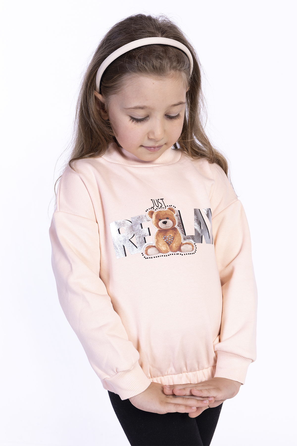 Toontoy Kız Çocuk Baskılı Sweatshirt