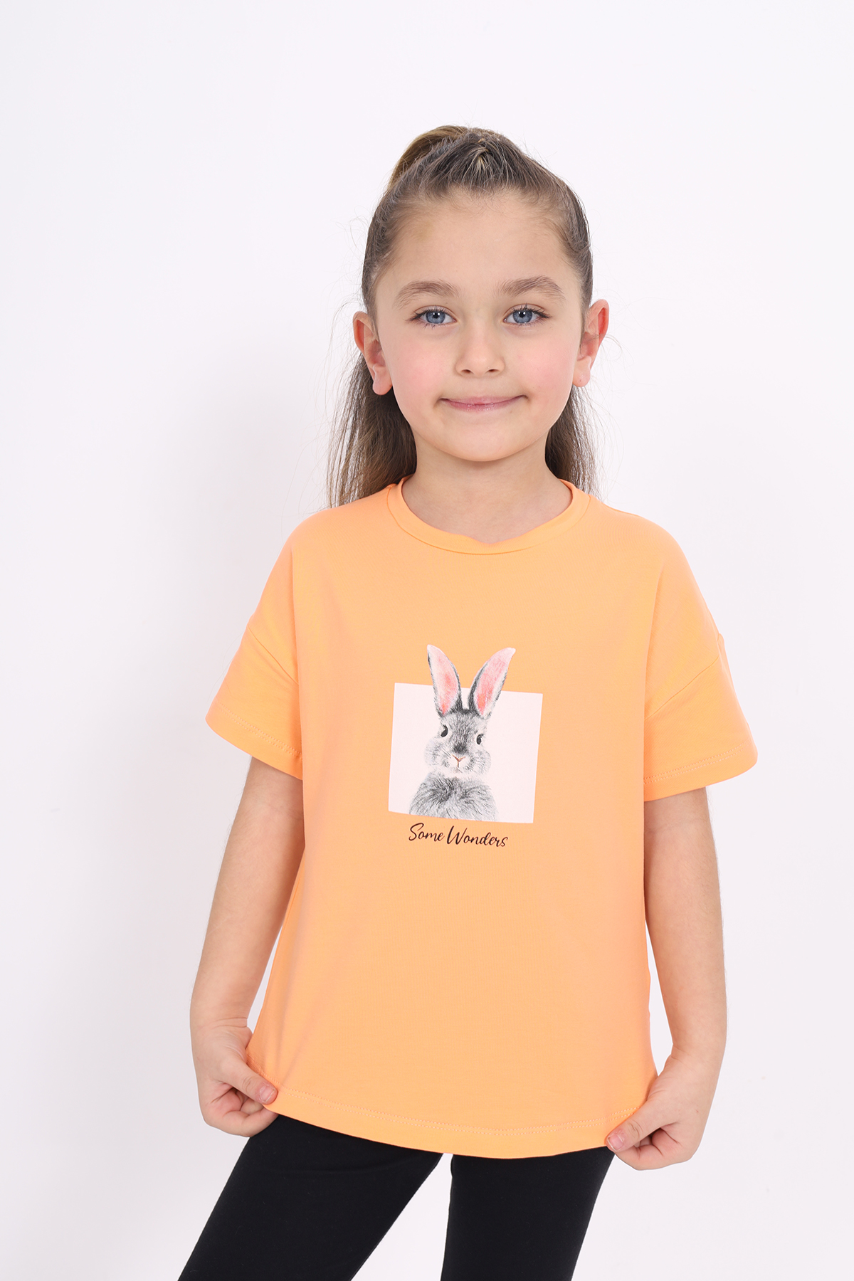 Toontoy Kız Çocuk Baskılı Tişört