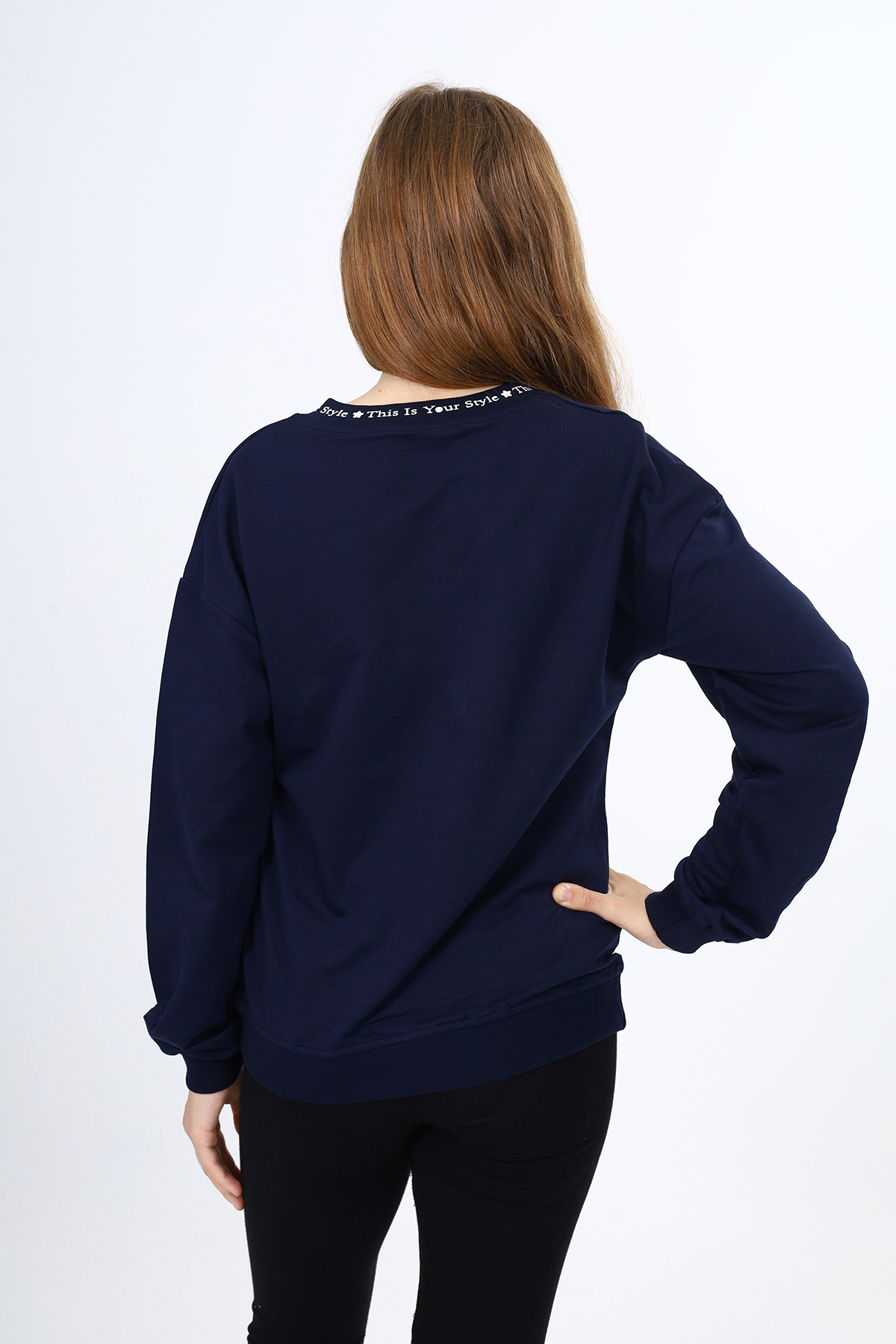 Toontoy Kız Çocuk Okul Baskılı Sweatshirt