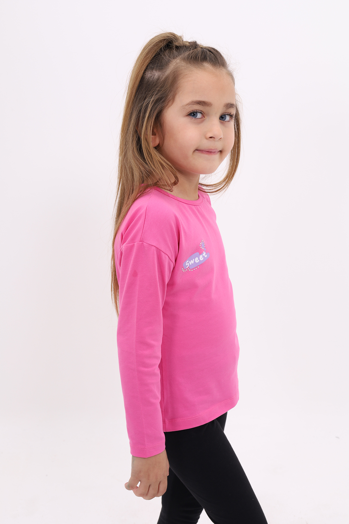 Toontoy Kız Çocuk  Sweet Baskılı Tişört