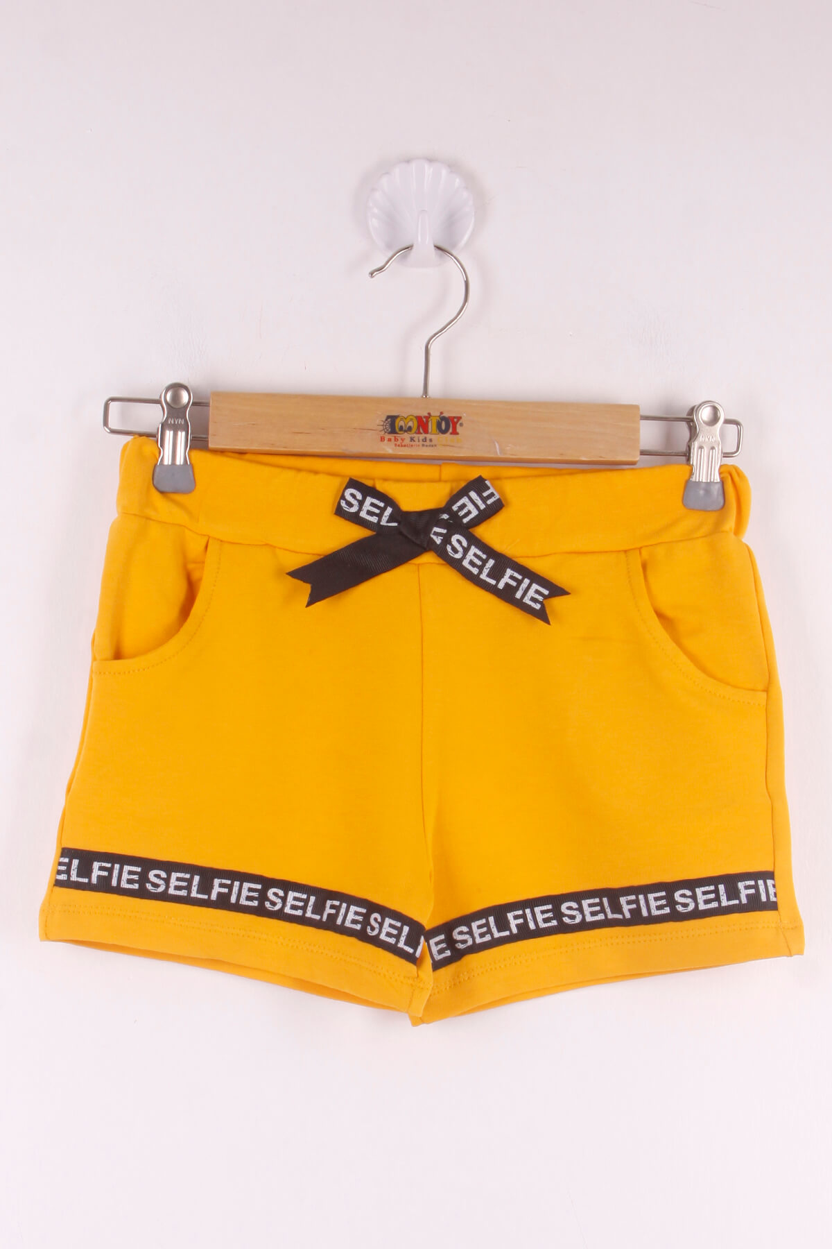 Toontoy  Kız Çocuk Serfie Şeritli Cepli Şort