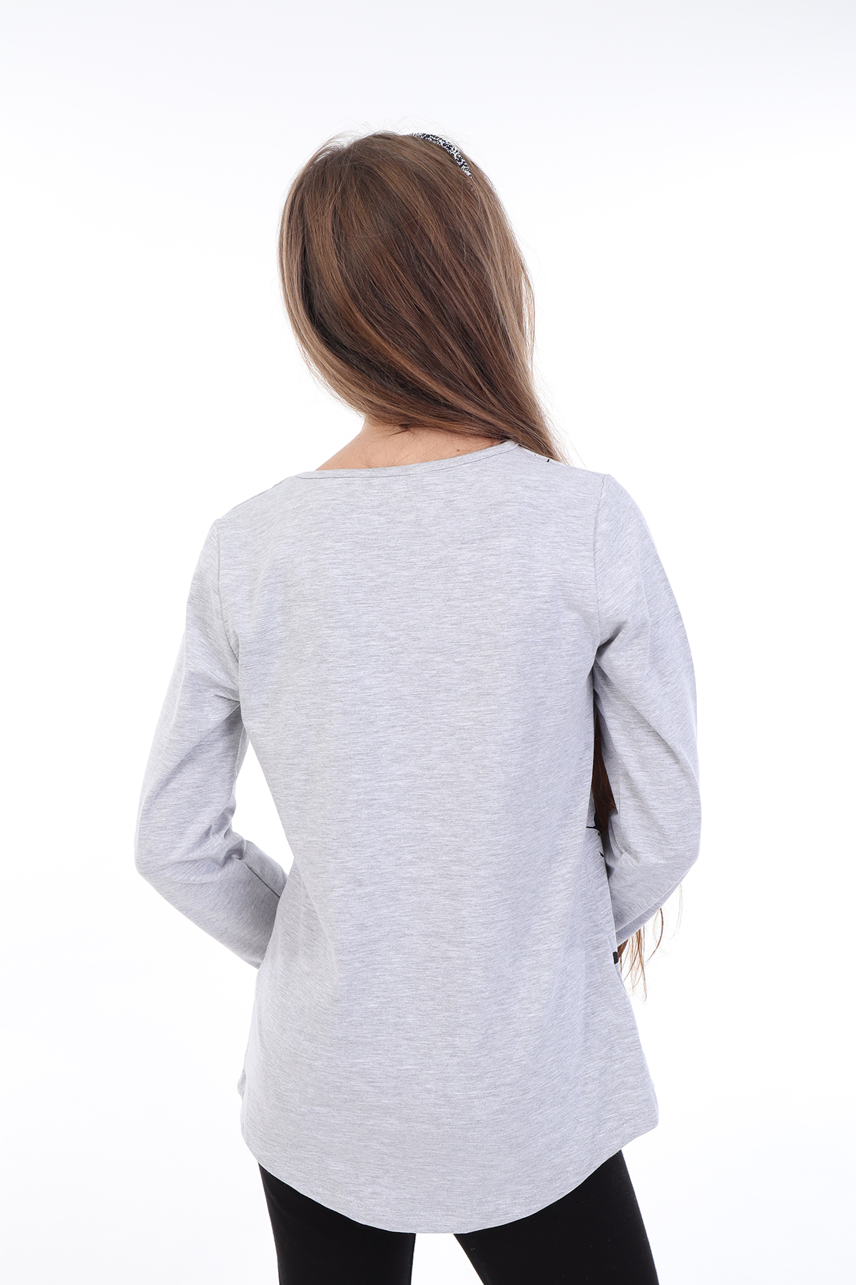 Toontoy Kız Çocuk Varaklı Enjoy Baskılı T-Shirt