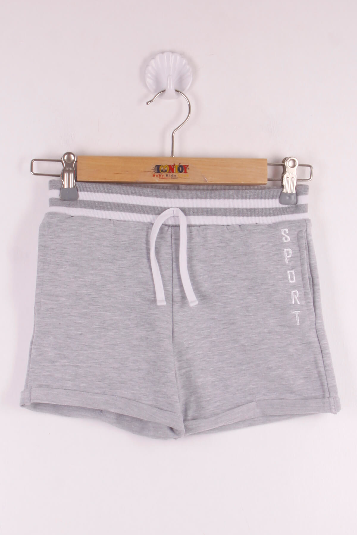 Toontoy Kız Çocuk Sport Nakışlı Cepli Şort