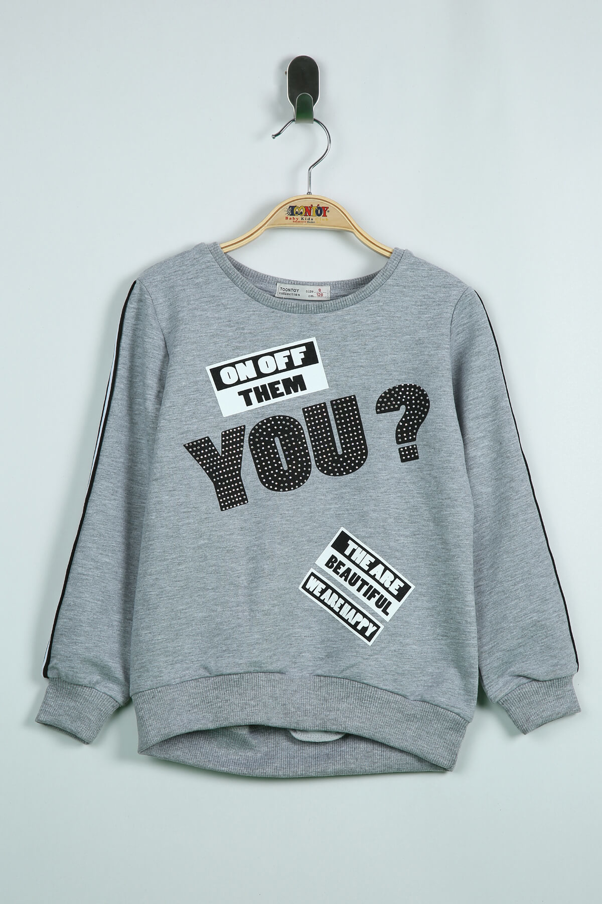 Toontoy Kız Çocuk Sweatshirt You Baskı