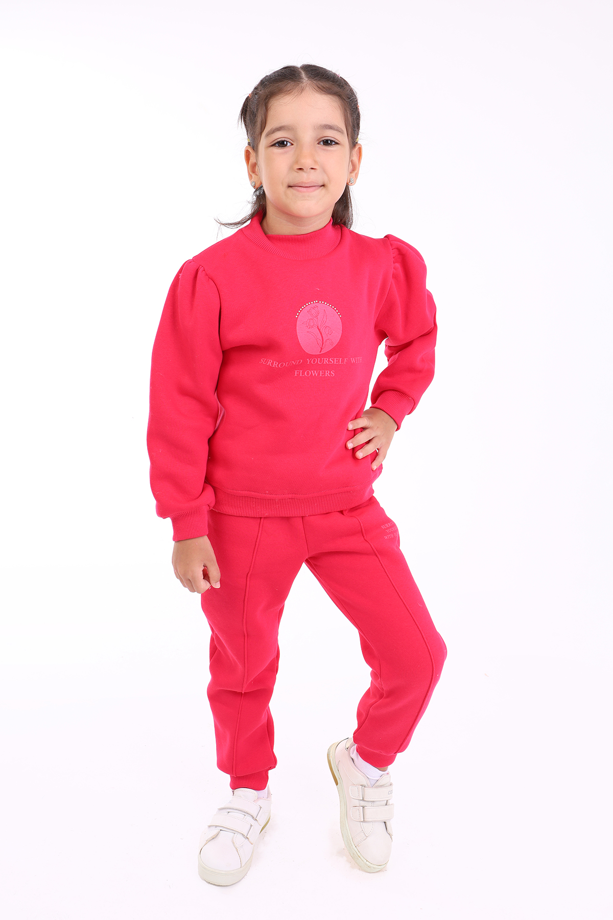 Toontoy Kız Çocuk Baskılı Eşofman Takım