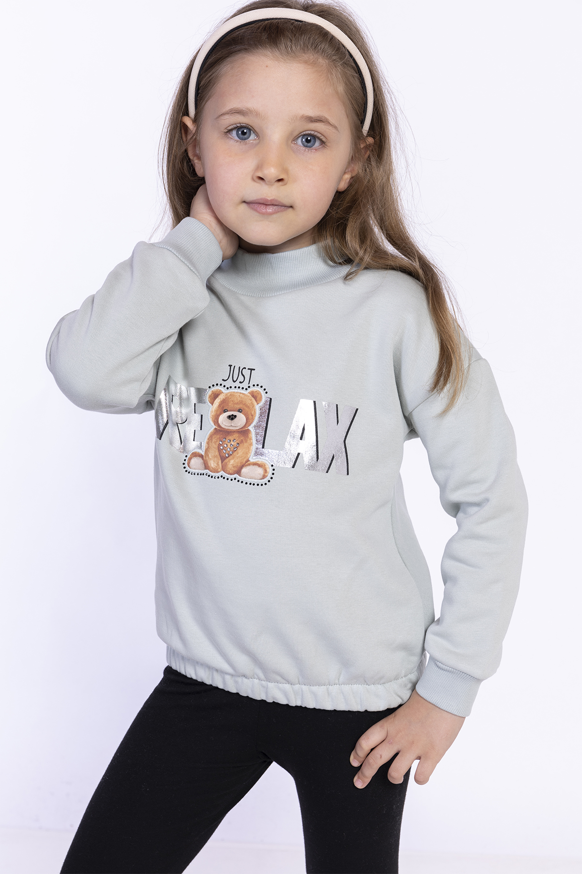 Toontoy Kız Çocuk Baskılı Sweatshirt