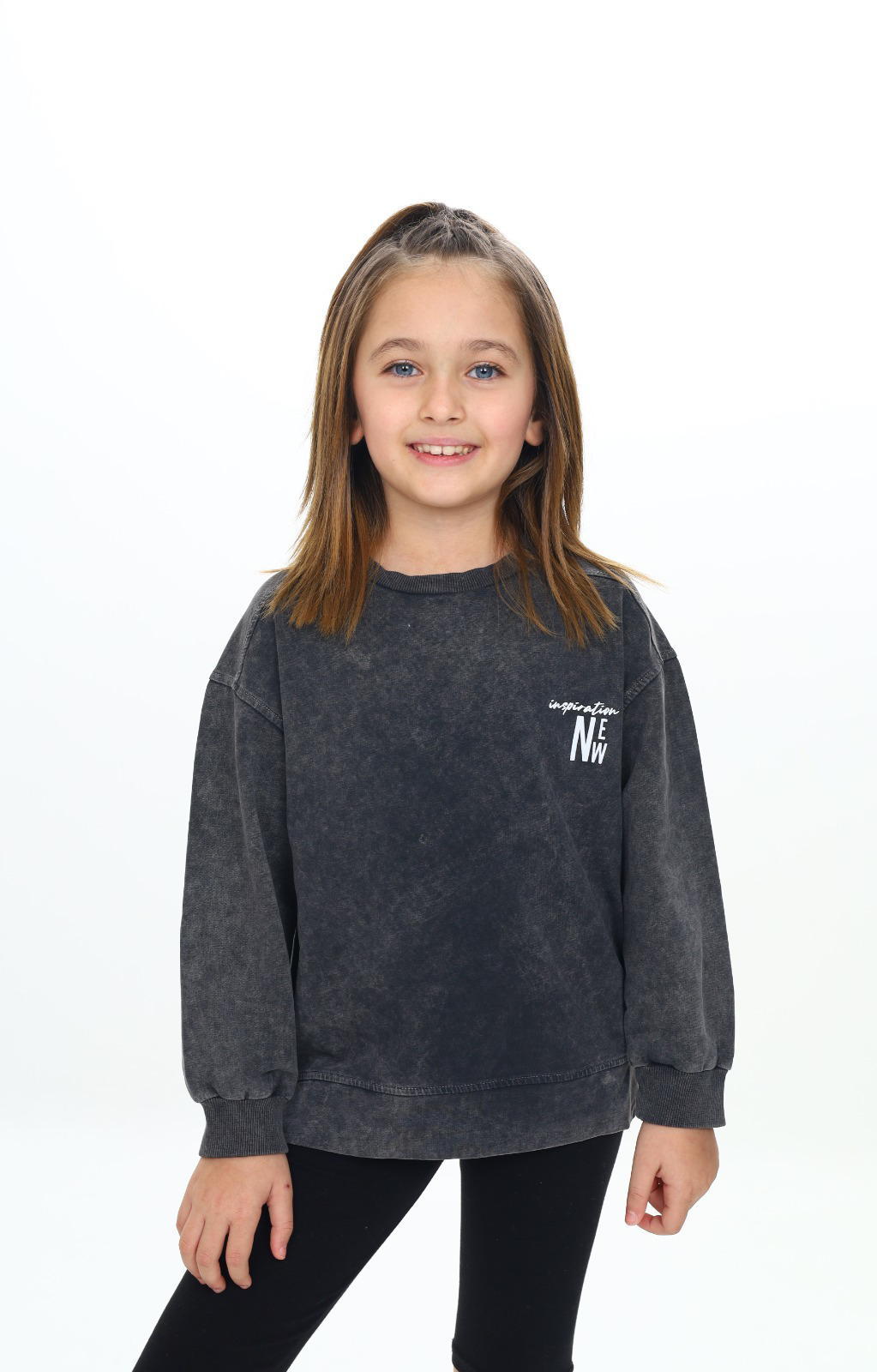 Toontoy Kız Çocuk Inspirotion New Baskılı Sweatshirt