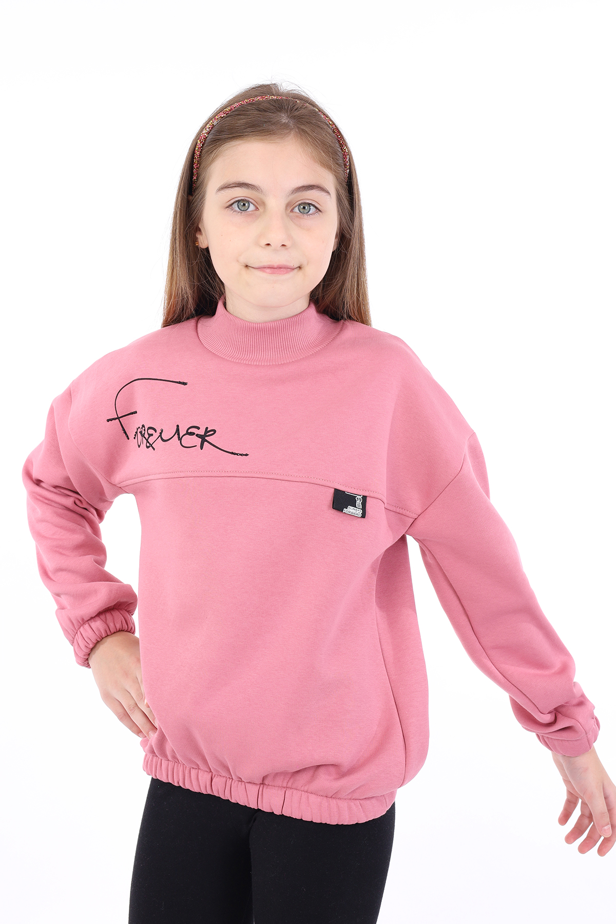 Toontoy Kız Çocuk Baskılı Sweatshirt