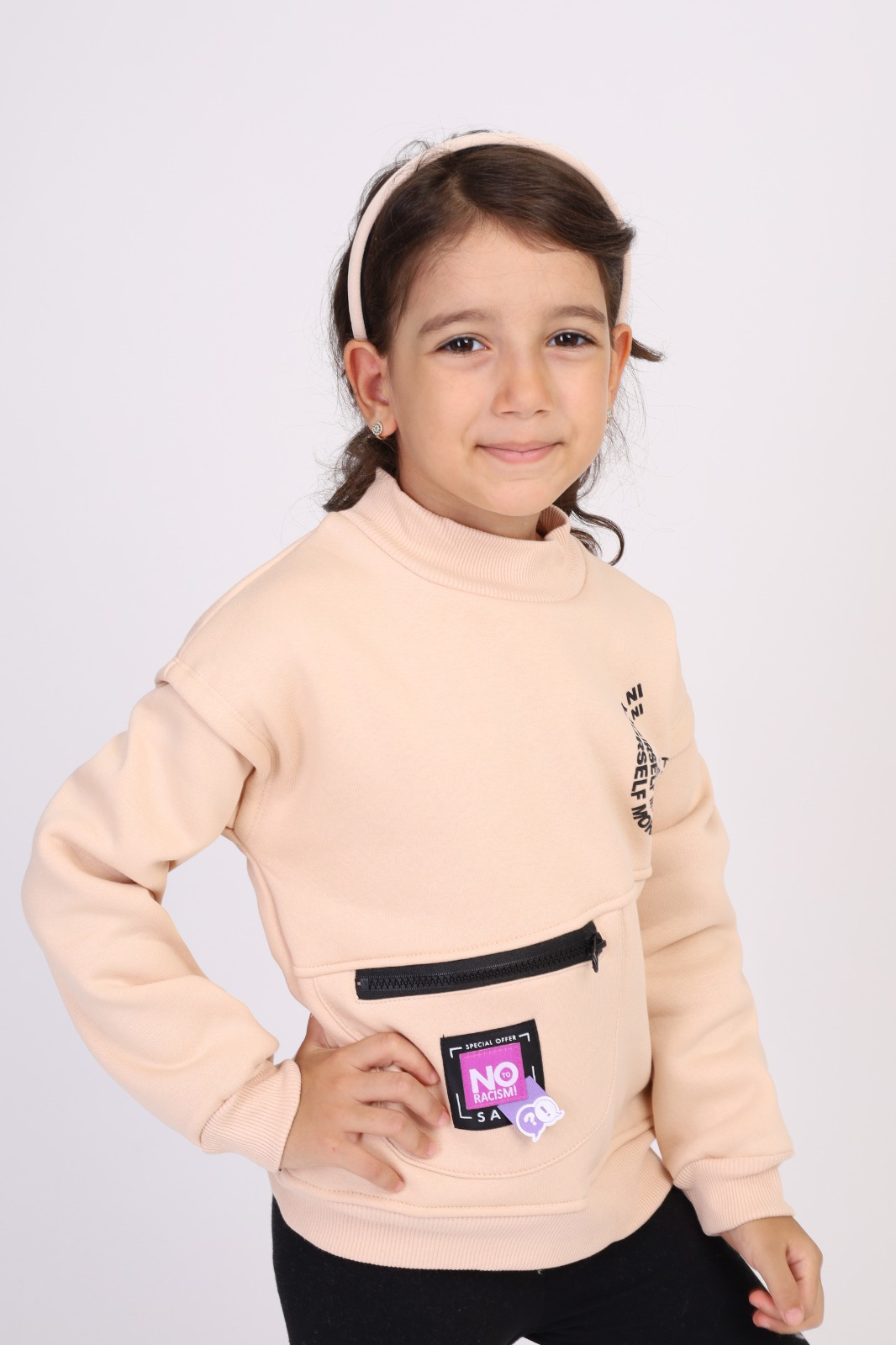 Toontoy Kız Çocuk Baskılı Sweatshirt