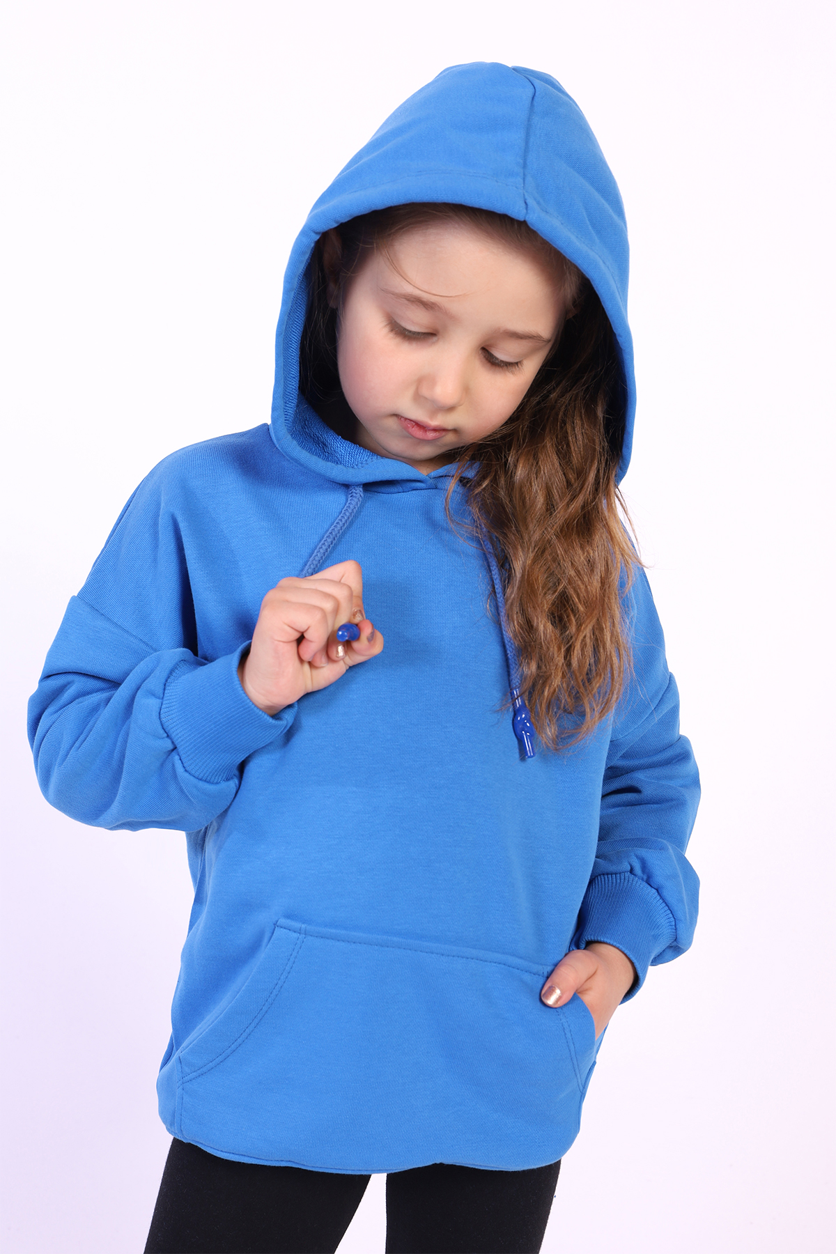 Toontoy Kız Çocuk Kanguru Cepli Sweatshirt