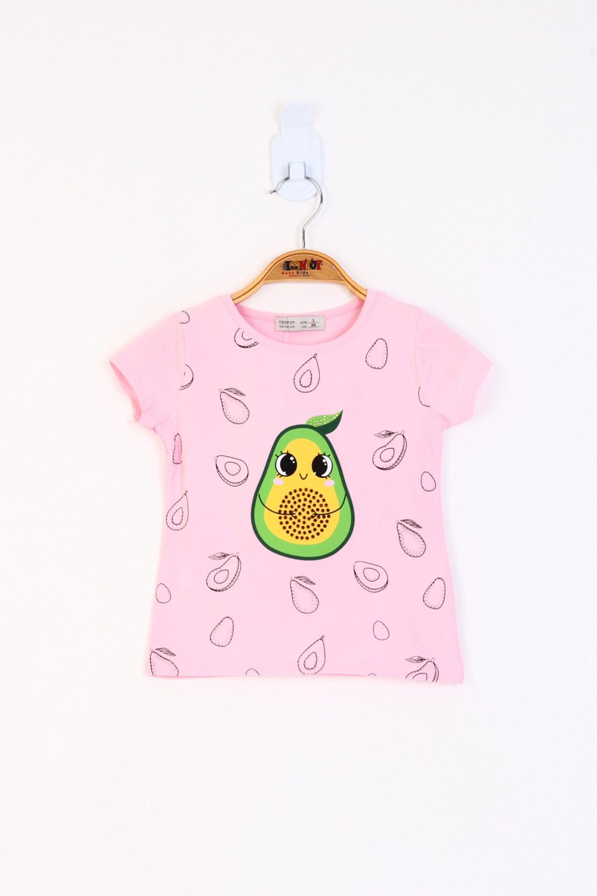 Toontoy Kız Çocuk Avokado Baskılı Tişört