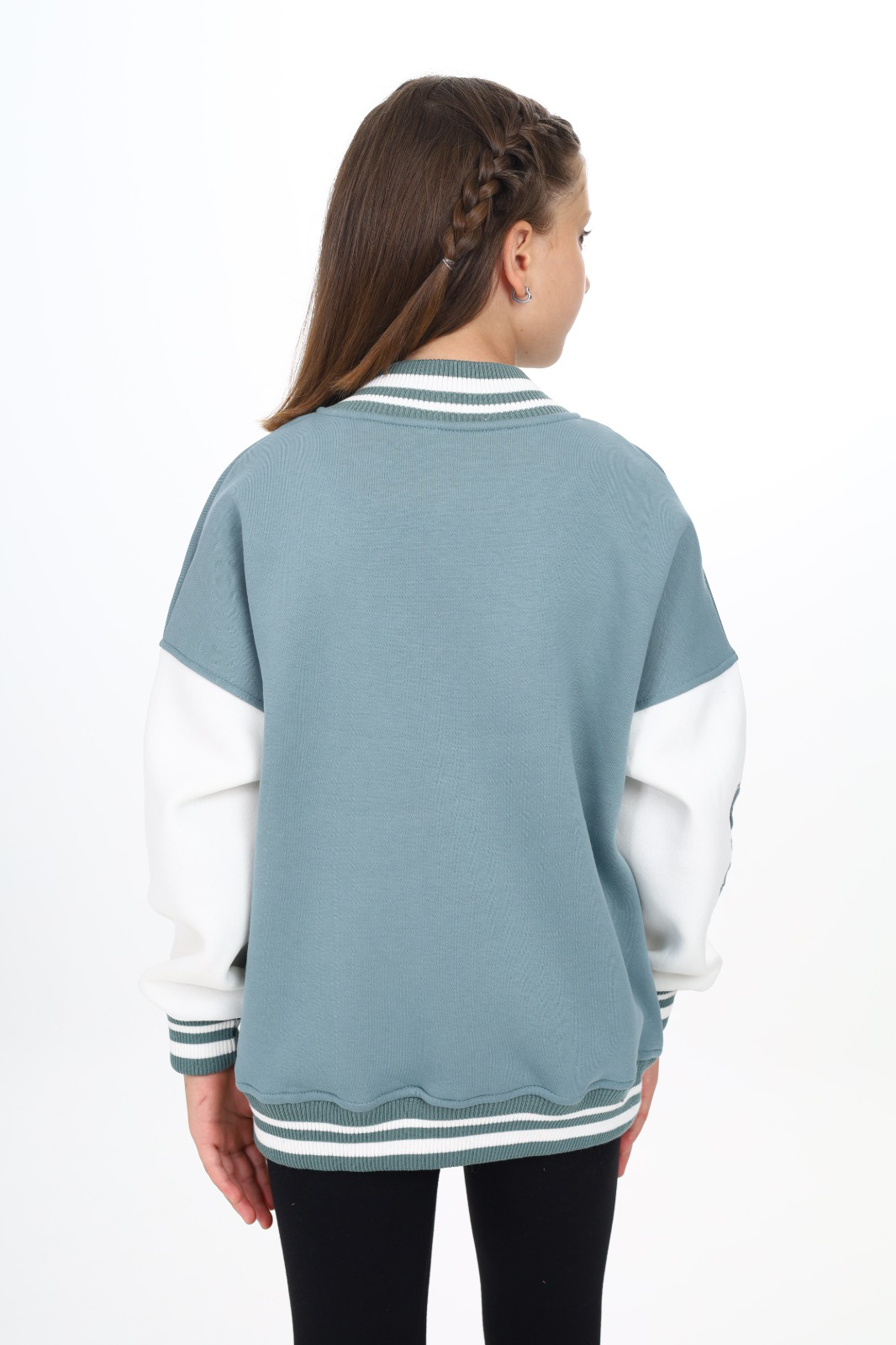 Toontoy Kız Çocuk Cepli Kapüşonlu Sweatshirt