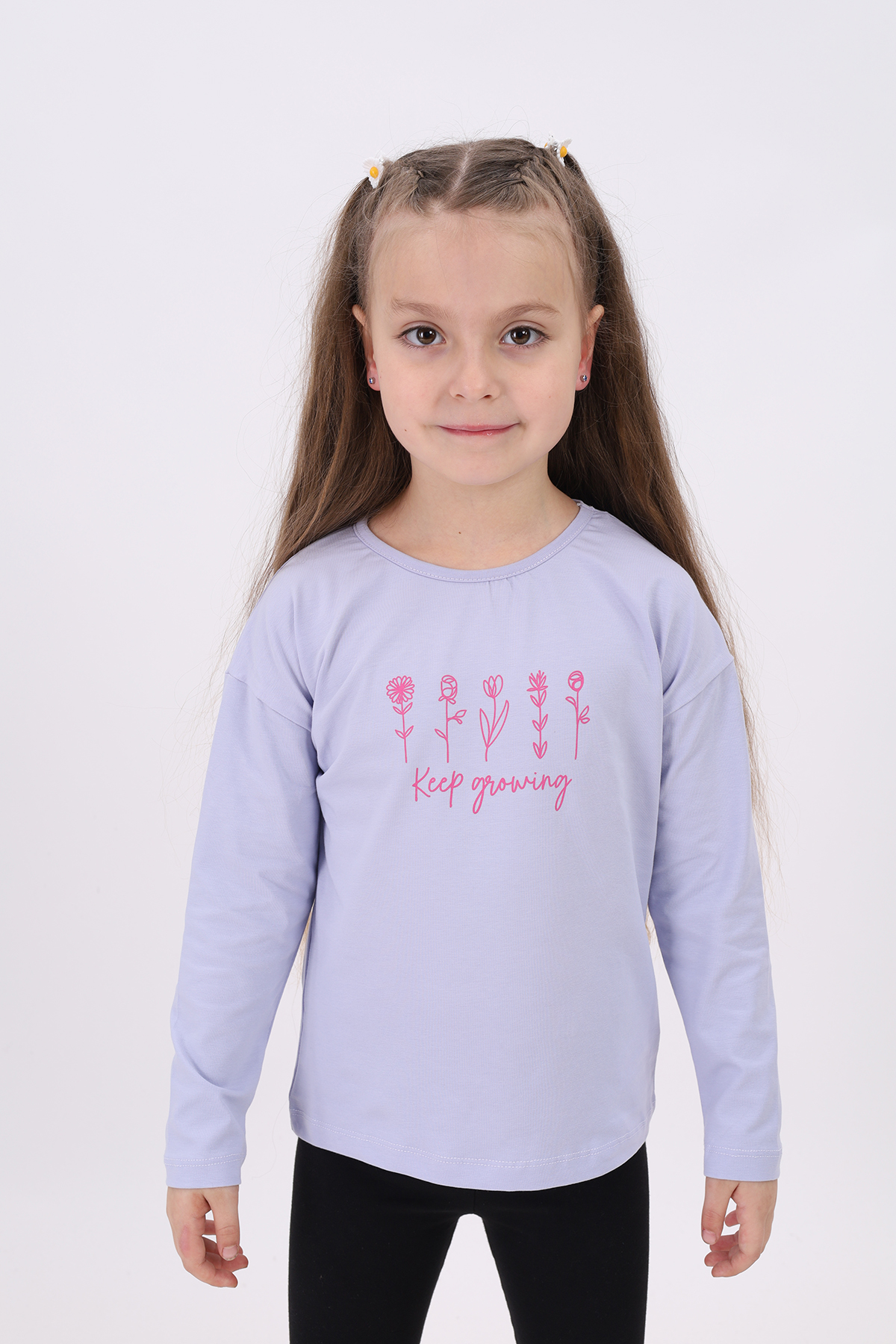 Toontoy Kız Çocuk Baskılı Tişört