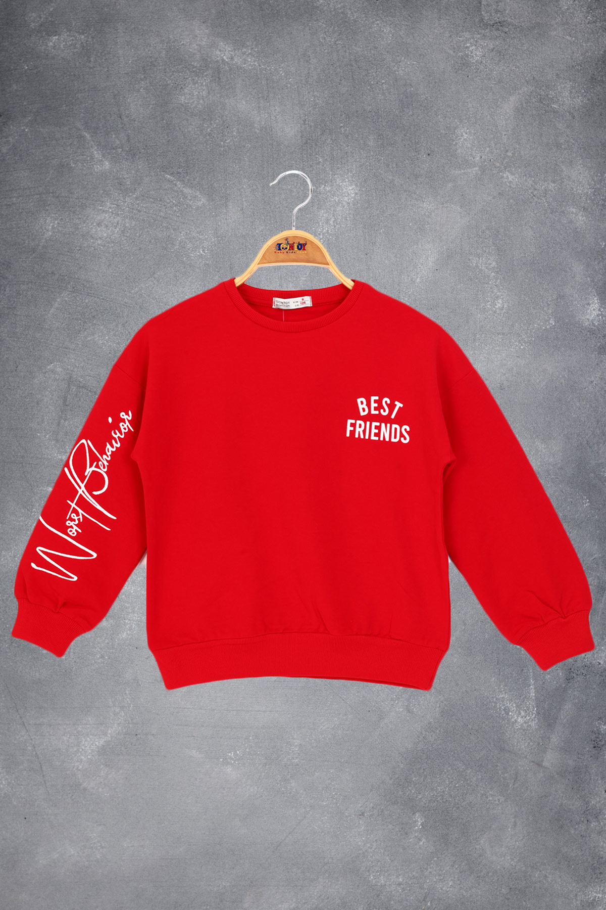 Toontoy Kız Çocuk Best Frıends Baskılı Sweatshirt