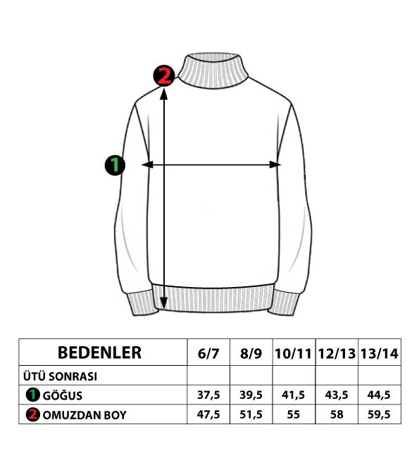 Toontoy Kız Çocuk Bol Yaka Reklektörlü Kanguru Cepli Sweatshirt