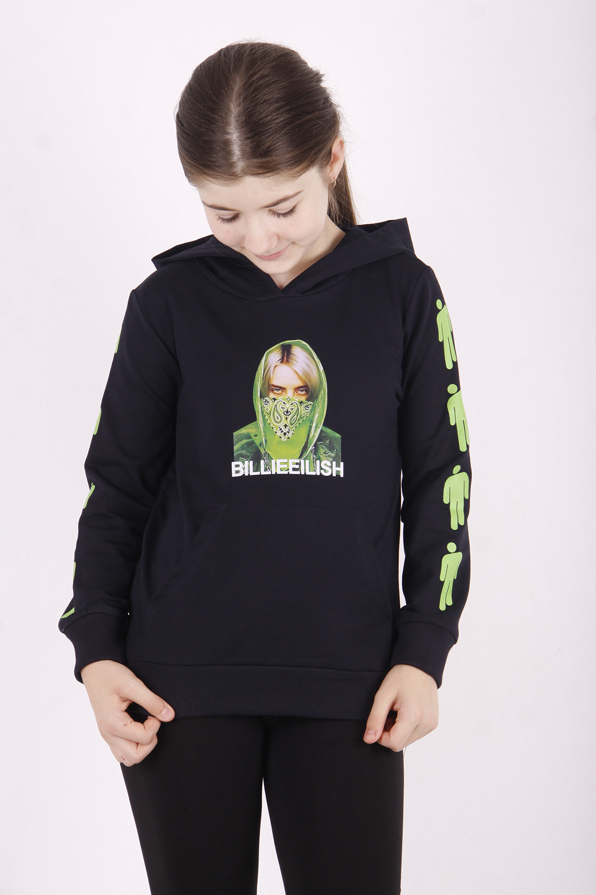 Toontoy Kız Çocuk Billie Eilish Baskılı Sweatshirt