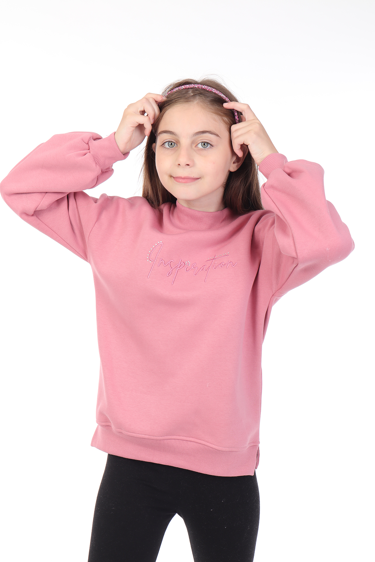 Toontoy Kız Çocuk Nakışlı Sweatshirt