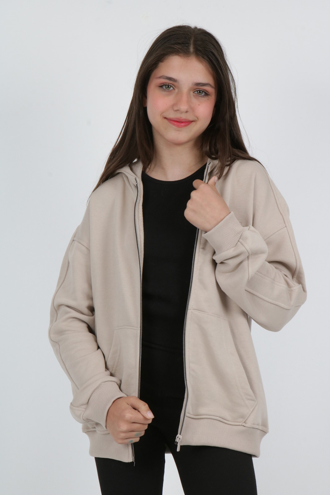 Toontoy Kız Çocuk TT Nakışlı Hırka