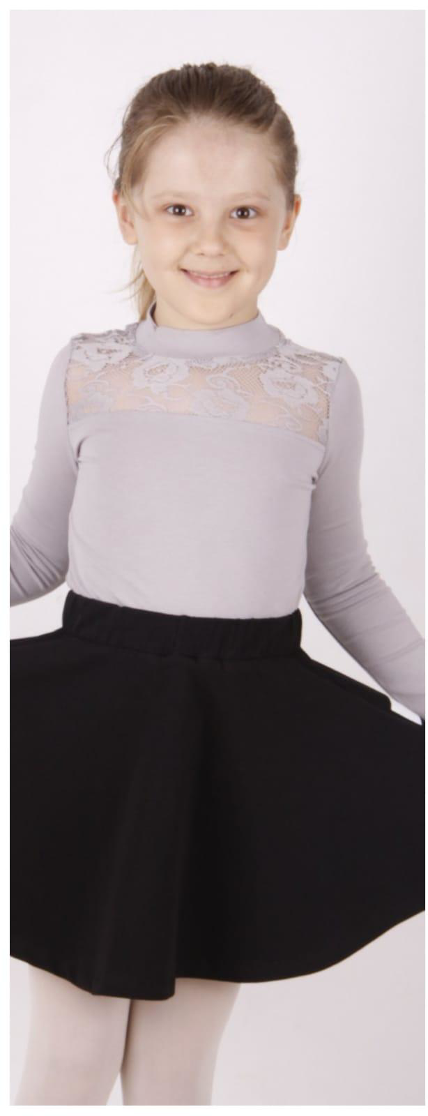 Toontoy Kız Çocuk Önü Dantelli Okul Tişört 8919