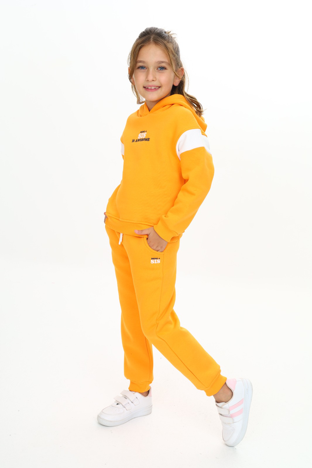 Toontoy Kız Çocuk Kapüşonlu Eşofman Takım