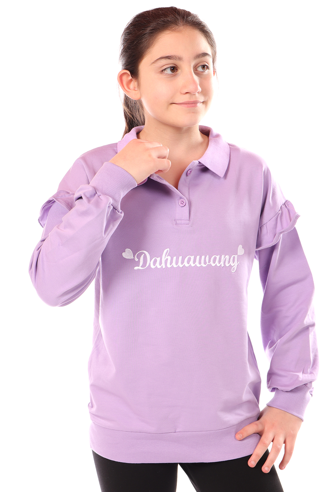 Toontoy Kız Çocuk Nakışlı Sweatshirt