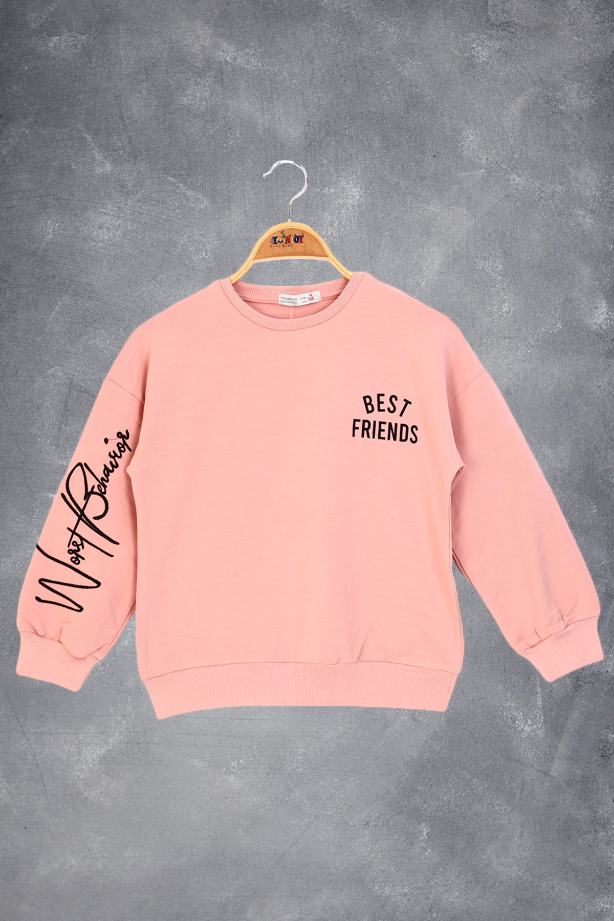 Toontoy Kız Çocuk Best Frıends Baskılı Sweatshirt