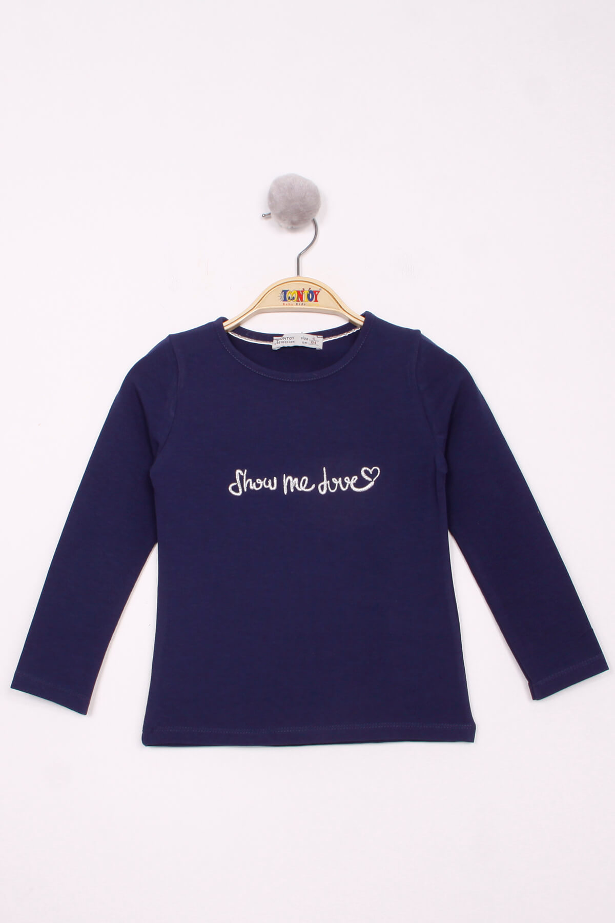 Toontoy Kız Çocuk Show Me Love Nakışlı T-Shirt