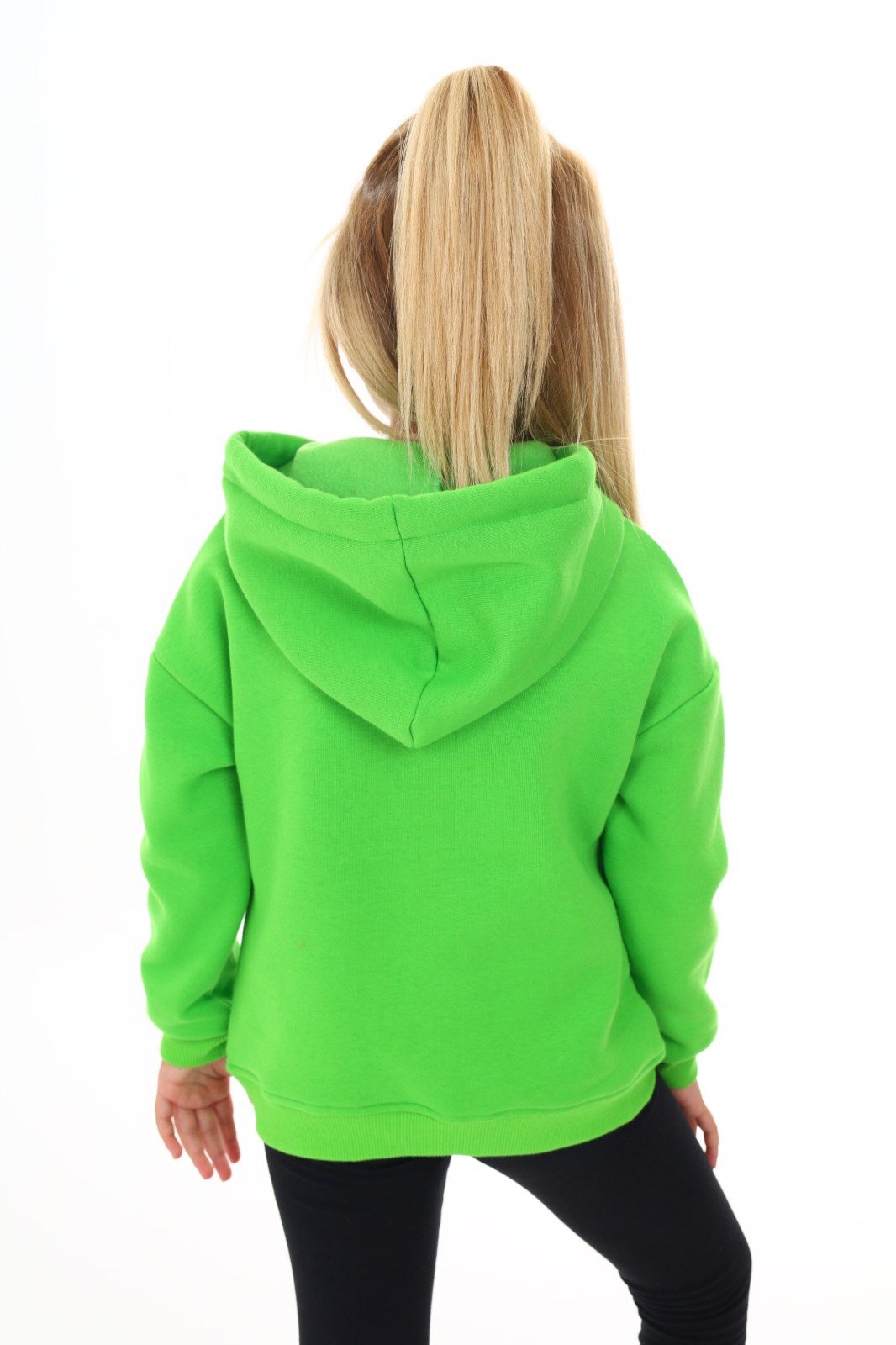 Toontoy Kız Çocuk Kapüşonlu Natural Nakışlı Sweatshirt