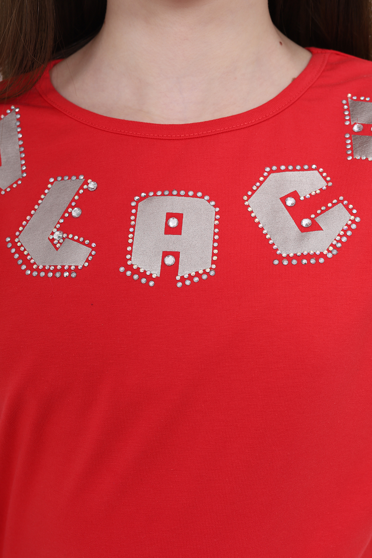 Toontoy Kız Çocuk Sweatshirt Black Varak Baskılı