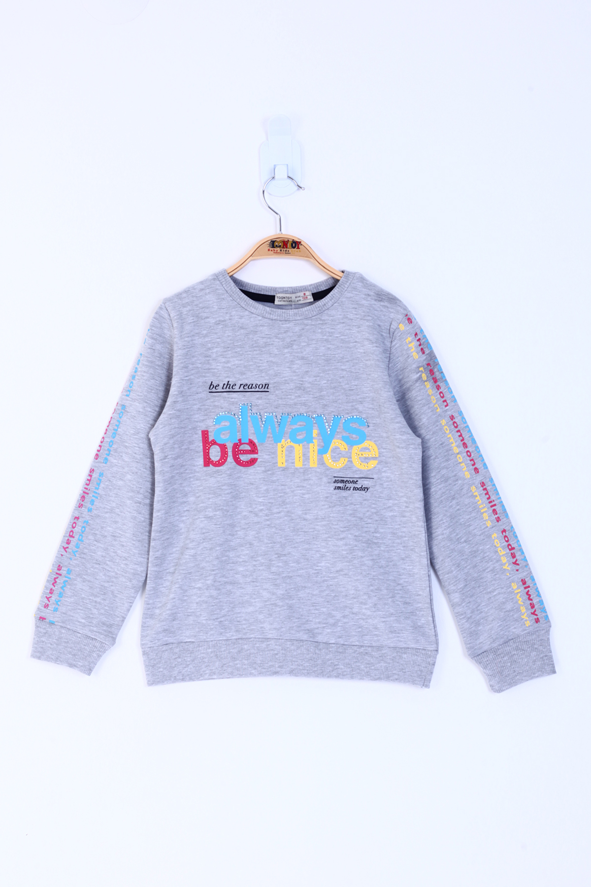 Toontoy Kız Çocuk Always Baskılı Sweatshirt