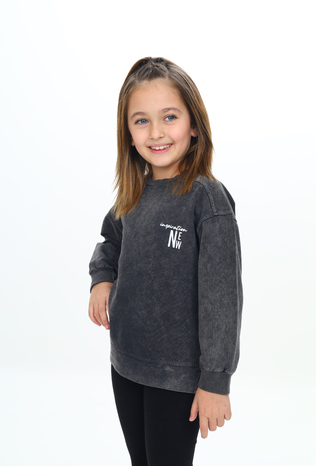 Toontoy Kız Çocuk Inspirotion New Baskılı Sweatshirt