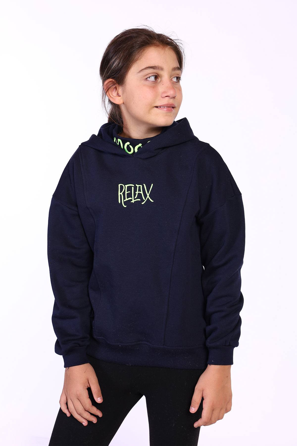 Toontoy Kız Çocuk Nakış Detaylı İçi Pamuklu Sweatshirt