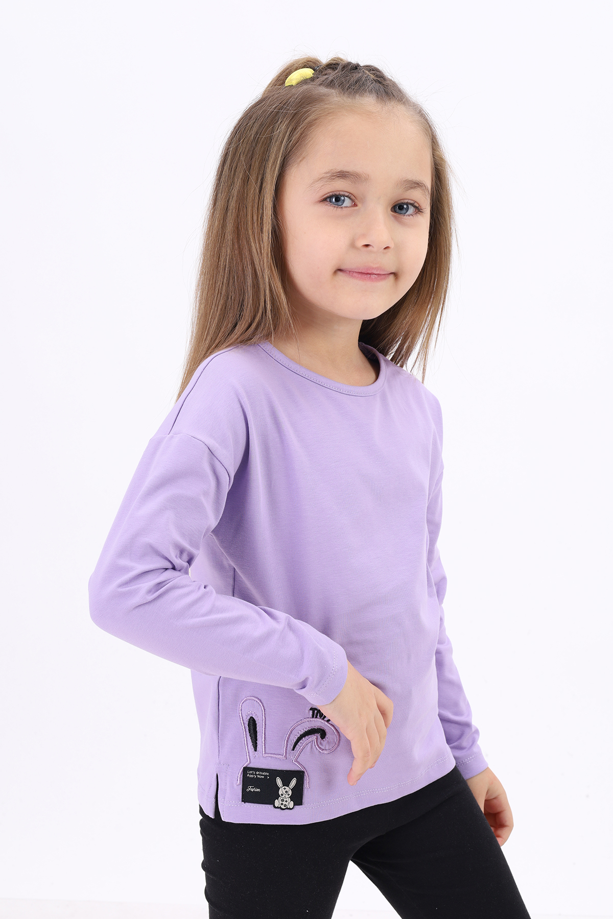 Toontoy Kız Çocuk Nakışlı Tişört