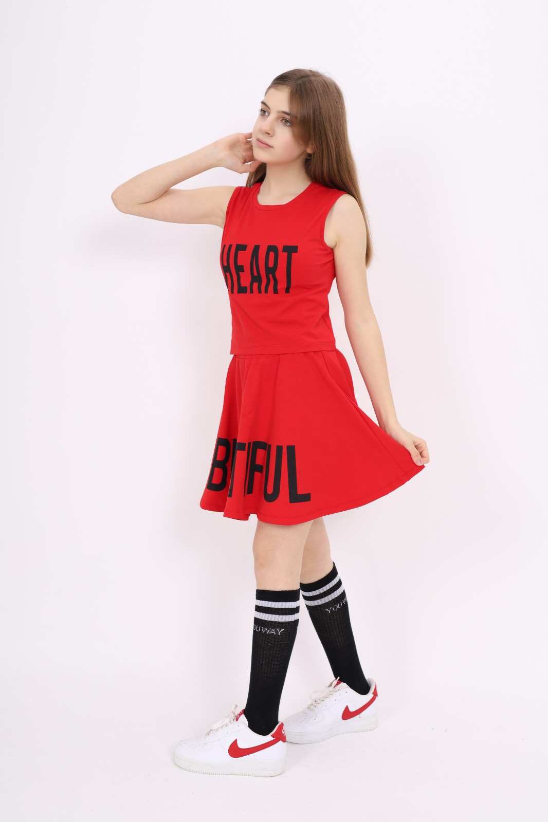 Toontoy Kız Çocuk Good Feelings Baskılı Eşofman Takım