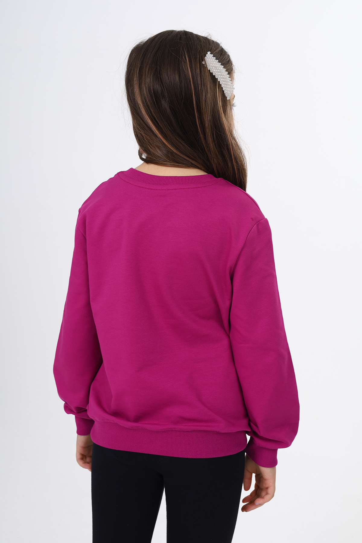 Toontoy Kız Çocuk Göğüsü TN Baskılı Sweatshirt