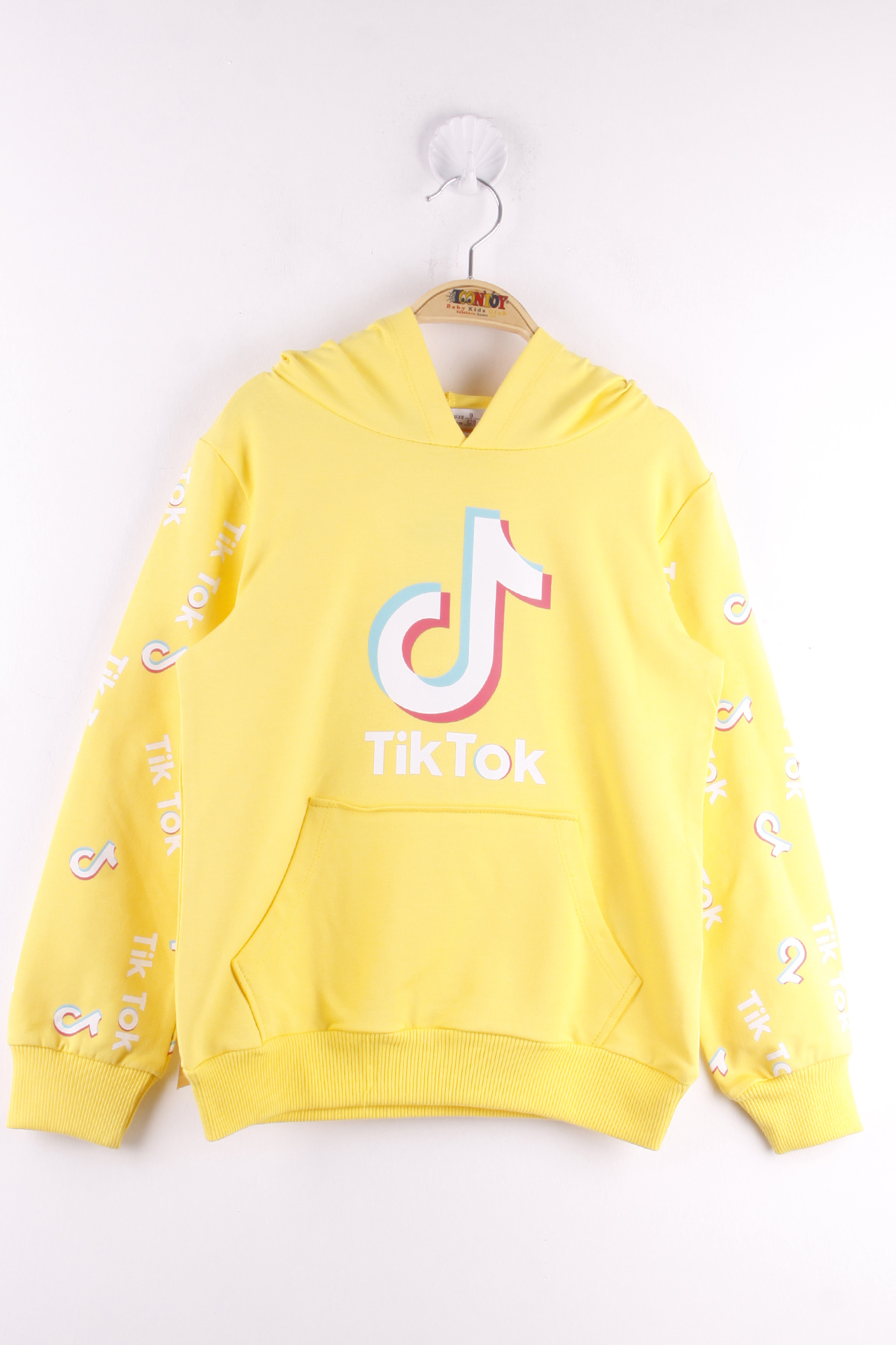 Toontoy Kız Çocuk Cepli Kapüşonlu Sweatshirt