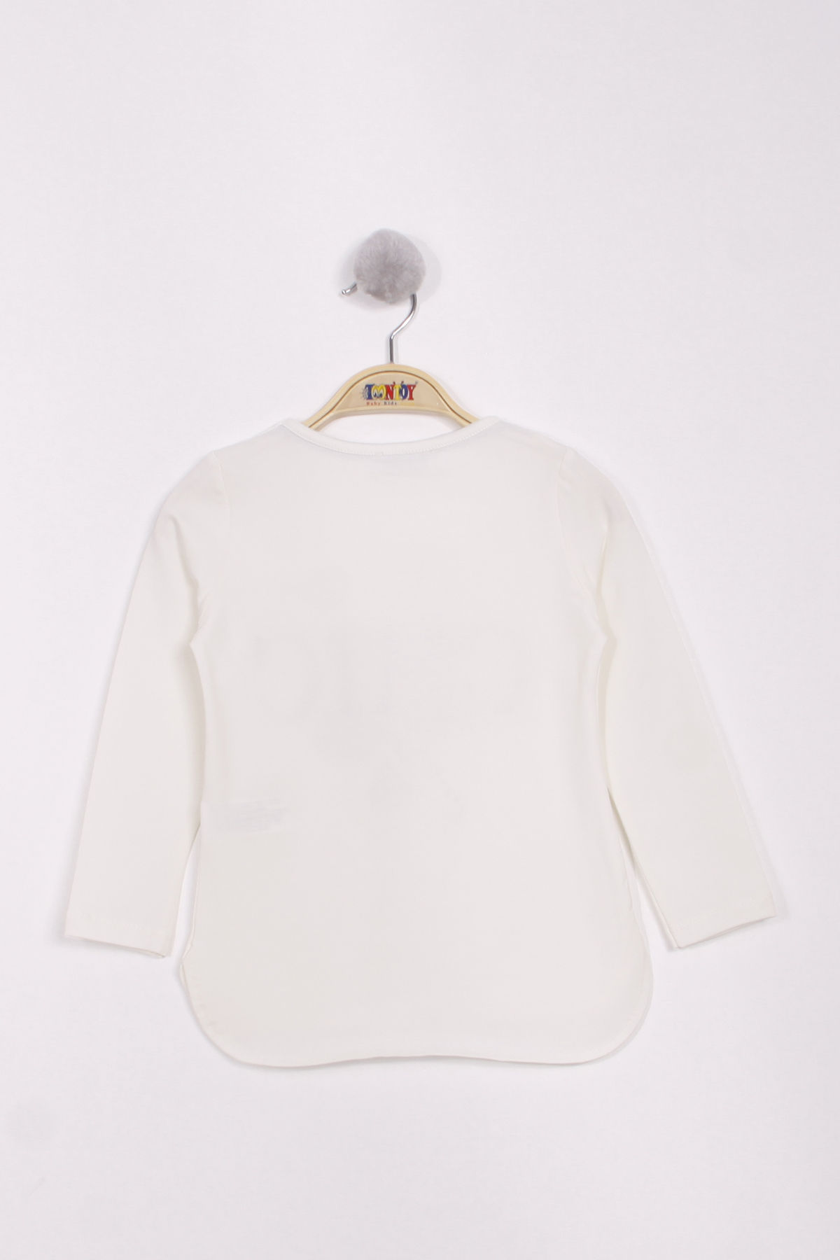 Toontoy Kız Çocuk Yusufçuk Baskılı İnci Detaylı T-Shirt