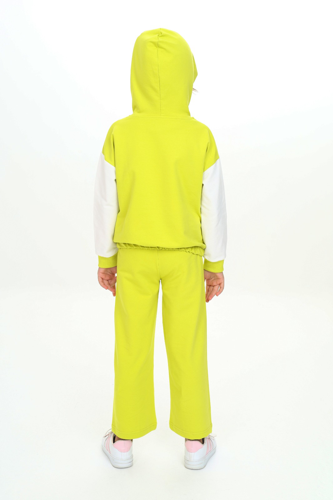 Toontoy Kız Çocuk Reglan Kol Kapüşonlu Gizli Cepli Eşofman Takım