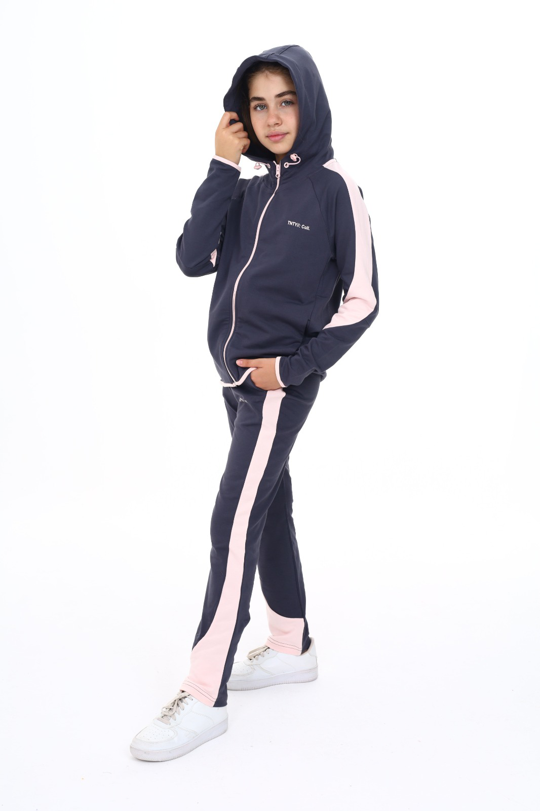 Toontoy Kız Çocuk Reglan Kol Tnty Coll Baskılı Eşofman Takım