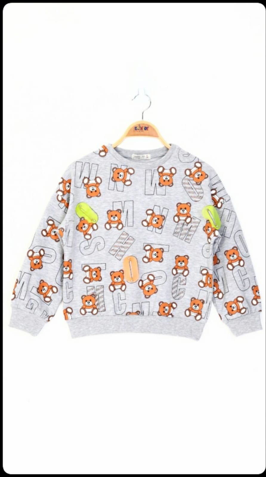 Toontoy Kız Çocuk Harf Baskılı Sweatshirt
