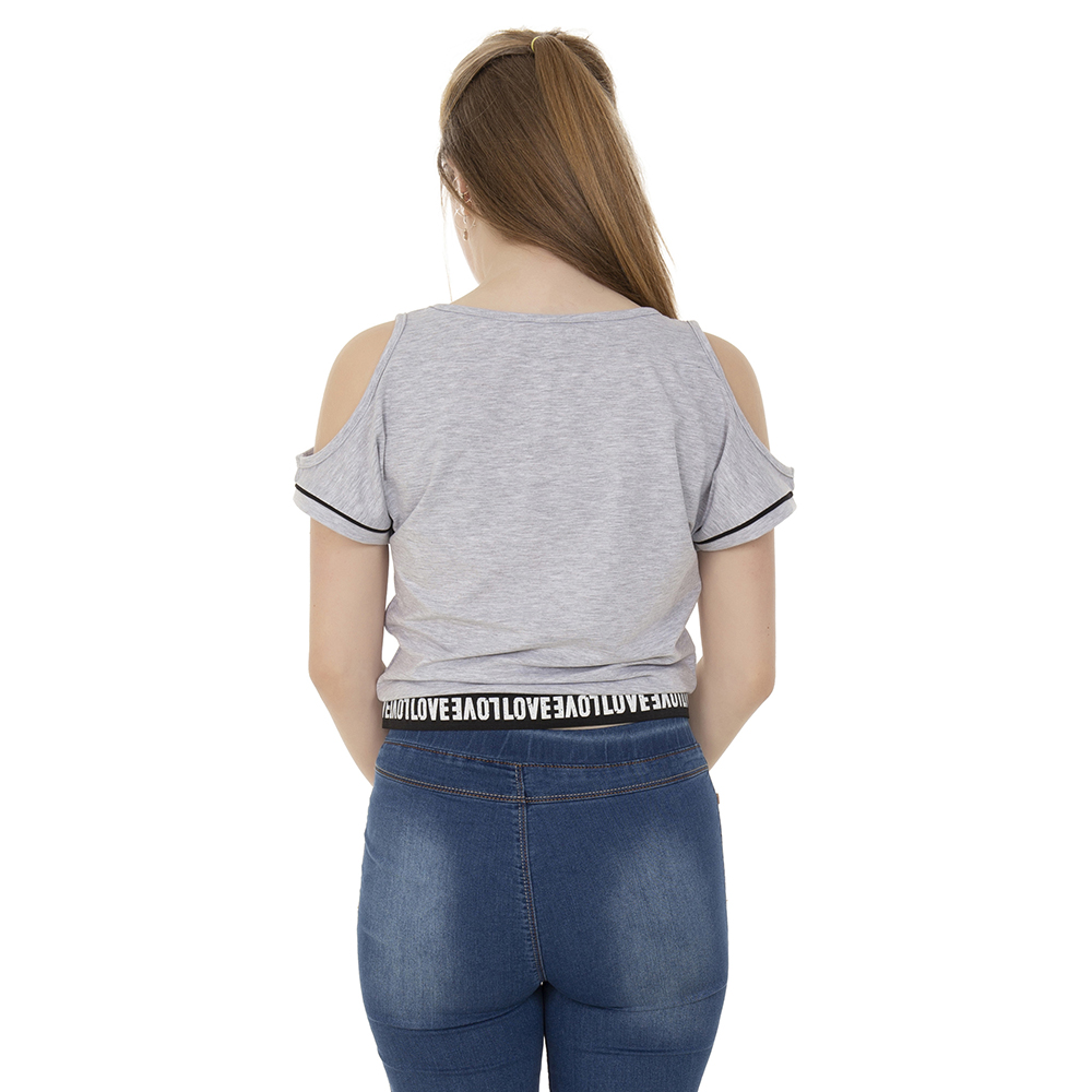 Toontoy  Kız Çocuk T-Shirt Crazy Gırl Baskılı