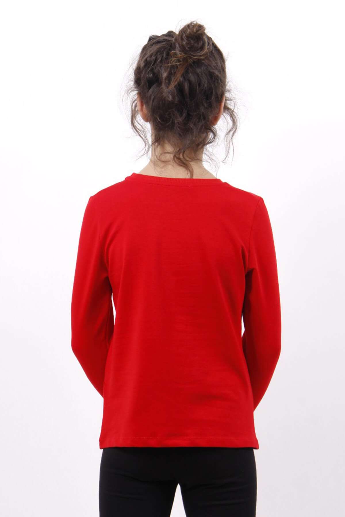 Toontoy Kız Çocuk Jadore Varak Baskılı Sweatshirt