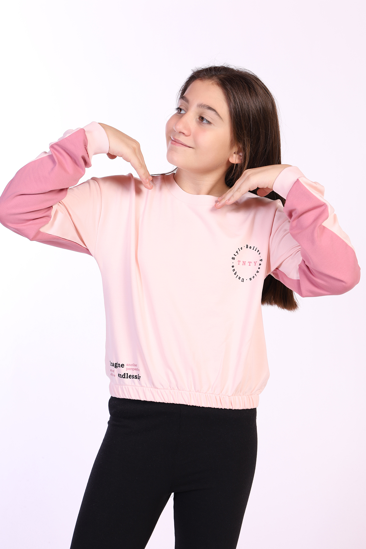 Toontoy Kız Çocuk Imagine Tnty Baskılı Sweatshirt