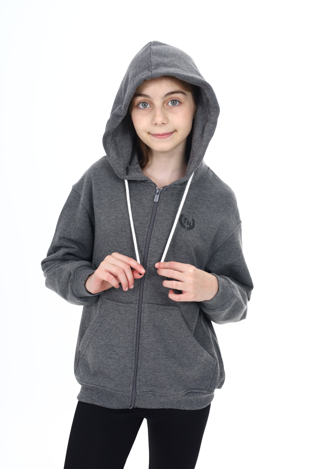 Toontoy Kız Çocuk Baskılı Hırka