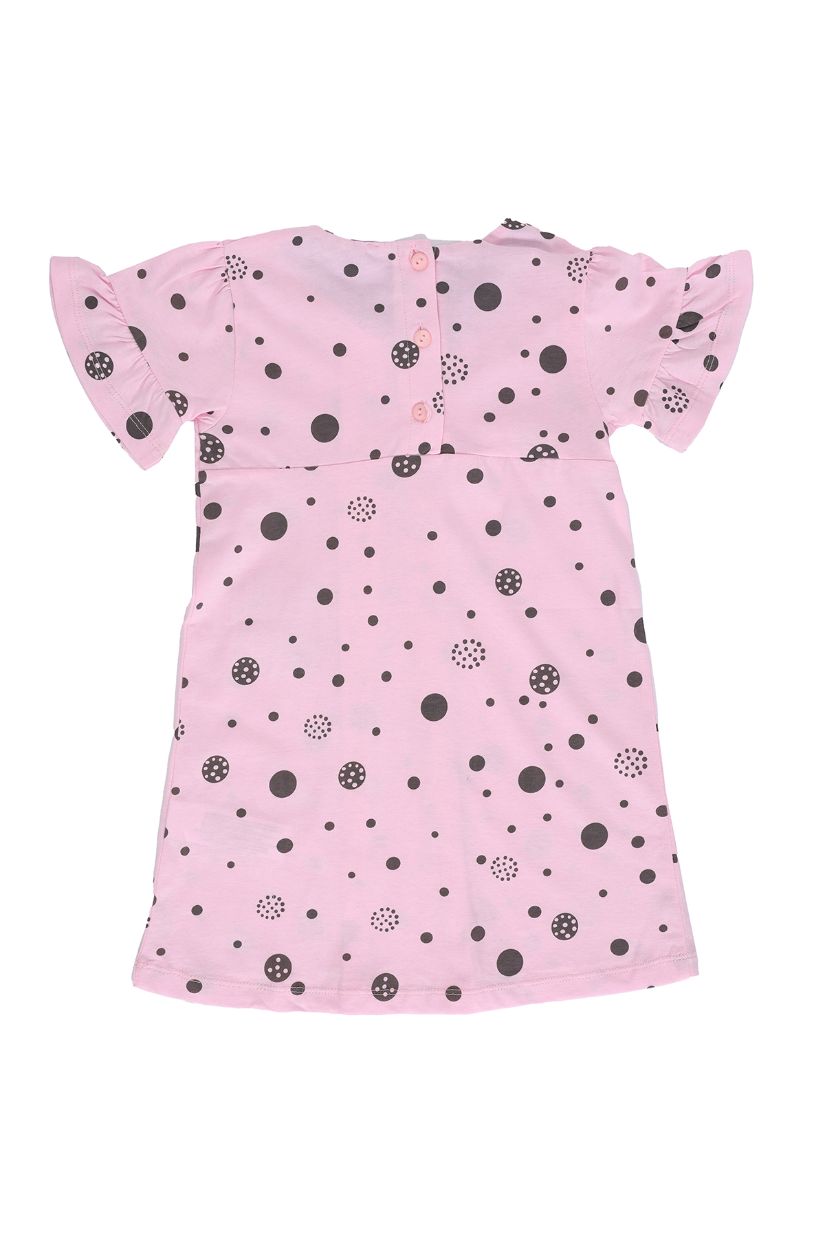 Toontoy Kız Çocuk Komple Baskılı Elbise