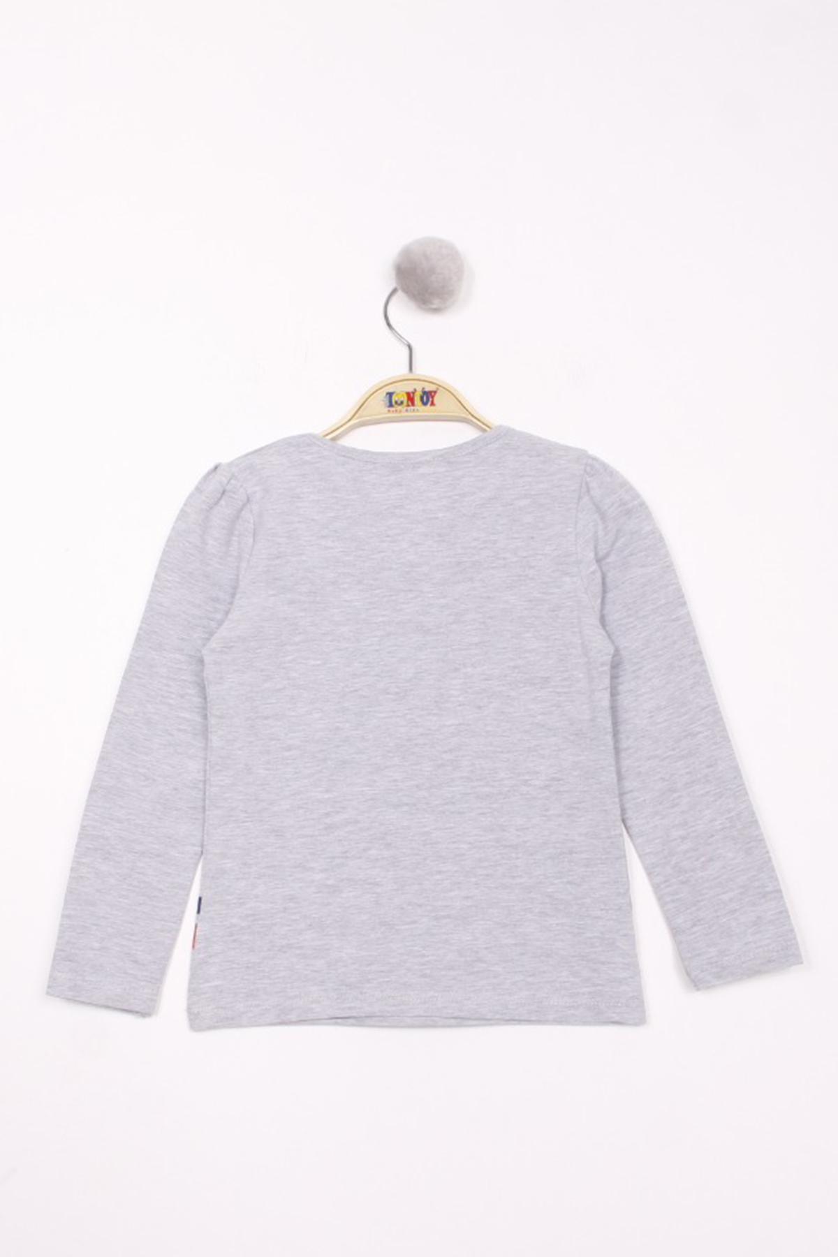 Toontoy Kız Çocuk Kedi Baskılı T-Shirt