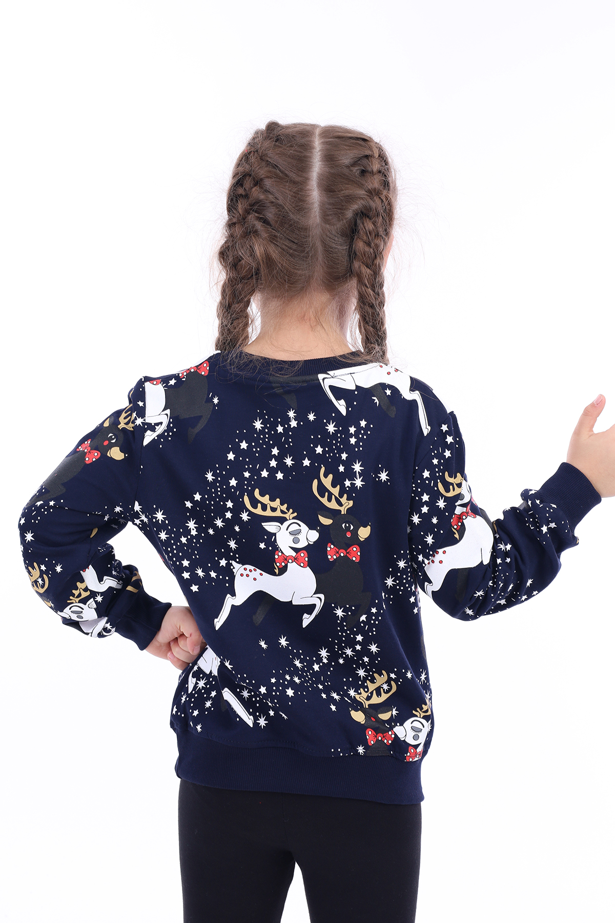 Toontoy Kız Çocuk Göğsü Baskılı Pijama Takım